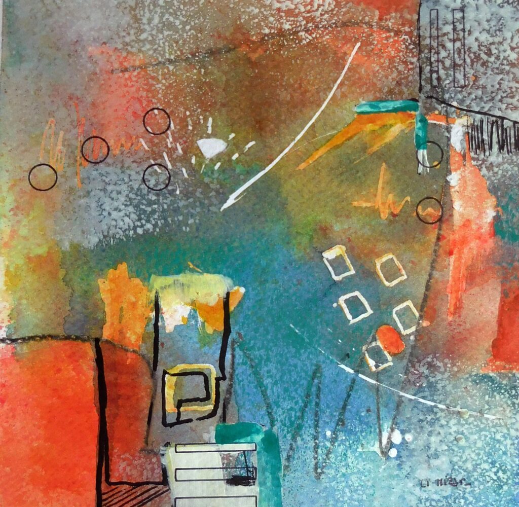 Abstracto 1 acuarela de Li Mizar