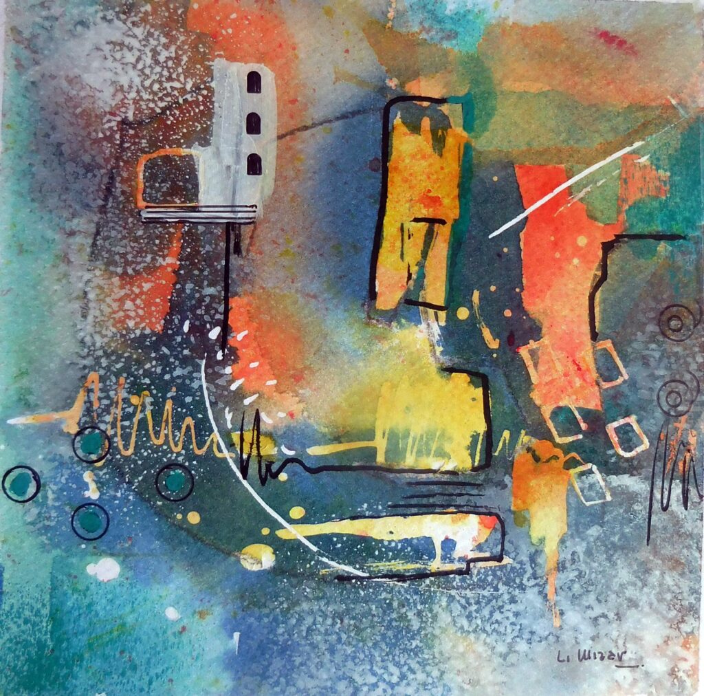Abstracto 2 acuarela de Li Mizar