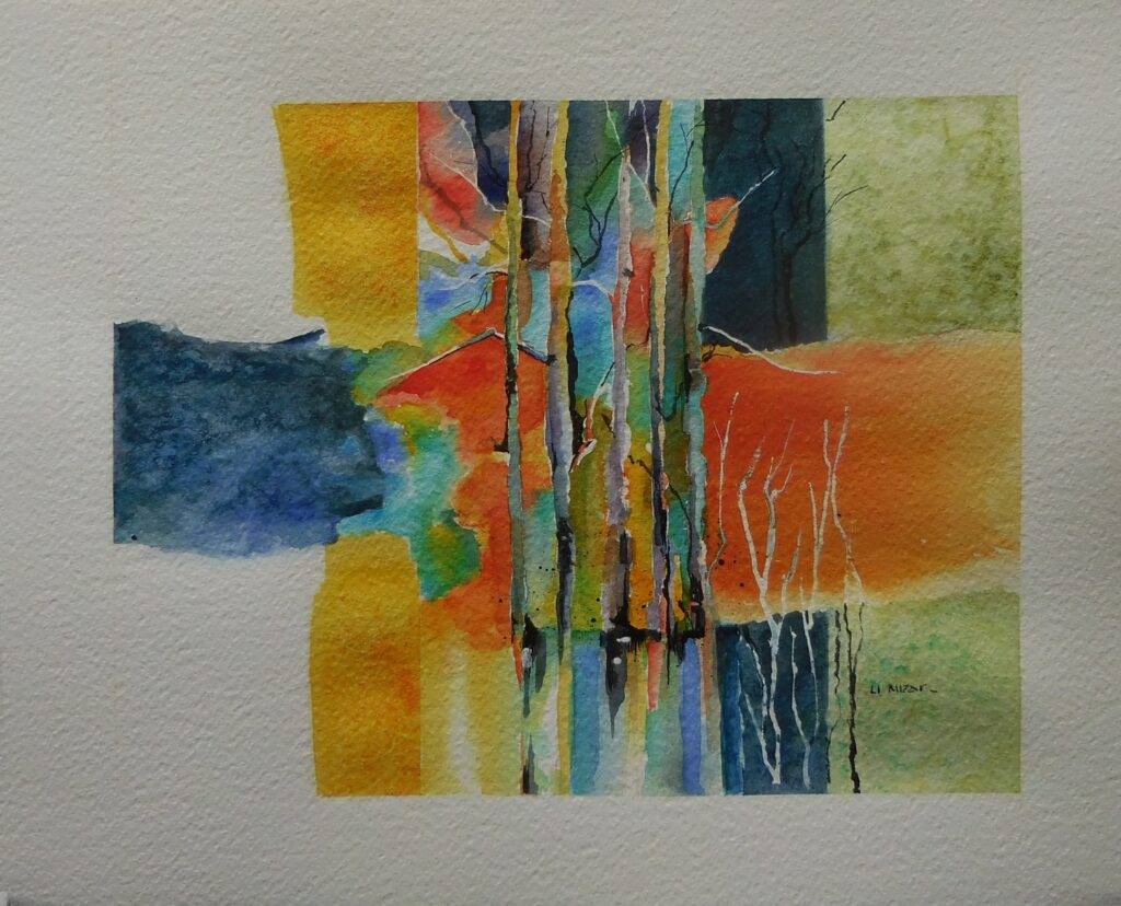 Primavera Tropical 2, obra espiritual en acuarela de Li Mizar
