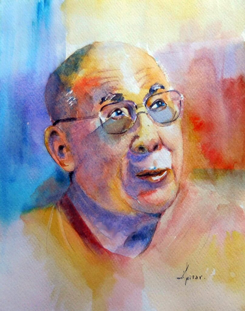 Dalai Lama figura humana de Li Mizar