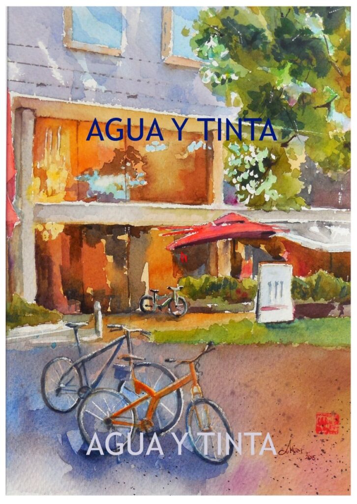 Hotel Bogota parque Virrey, paisaje en acuarela de Li Mizar