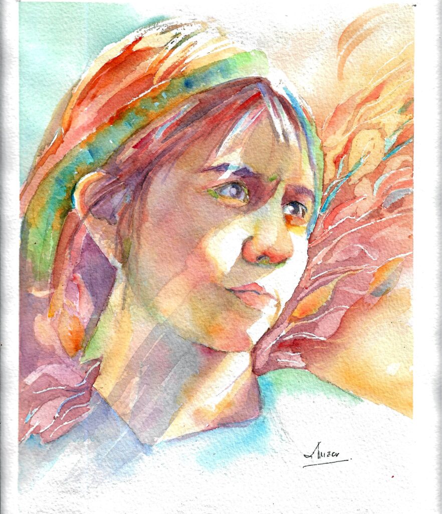 Mujer tropical figura humana de Li Mizar